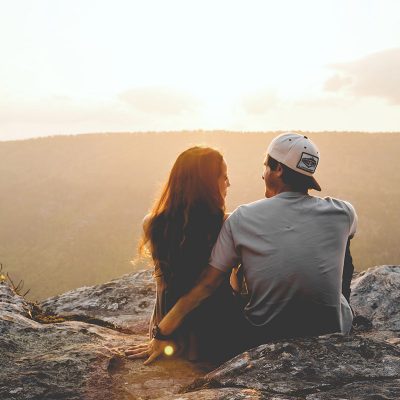 Couple on Cliff Edge