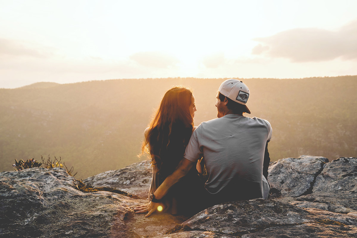 Couple on Cliff Edge