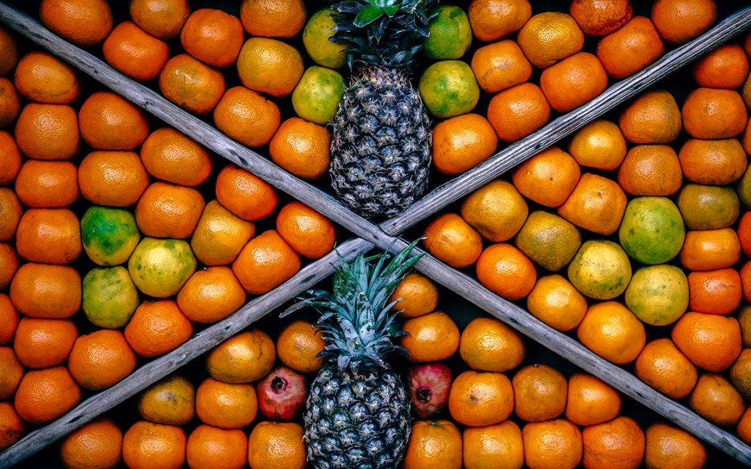 Orange and Pinapple Fruit