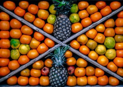 Orange and Pinapple Fruit