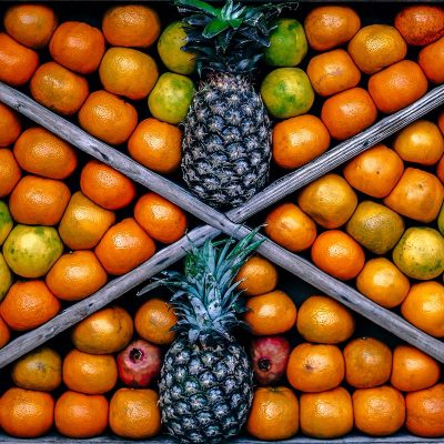 Orange and Pinapple Fruit