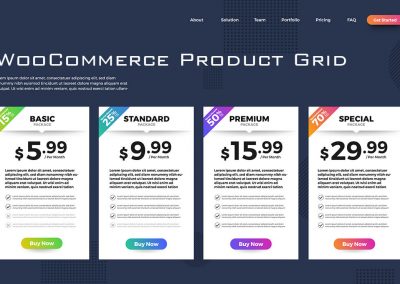 WooCommerce Filterable Grid