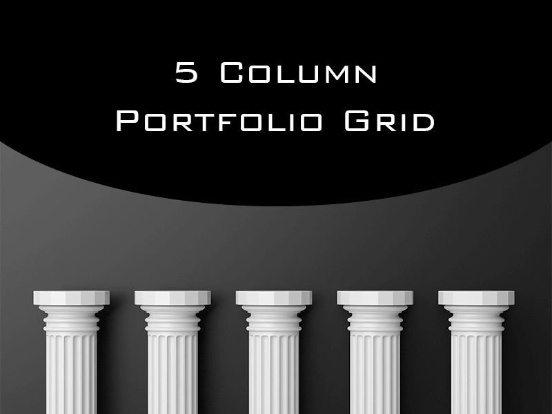 Change Portfolio Grid to Five Columns