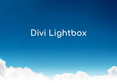 Divi Lightbox