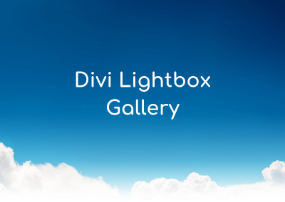 Divi Lightbox Gallery
